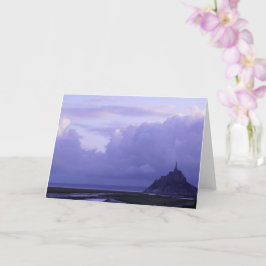 Mont-Saint-Michel Lila Sunrise, Frankreich - Karte