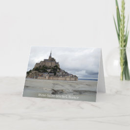 Mont-Saint-Michel Low Tide, Normandie, Frankreich  Karte