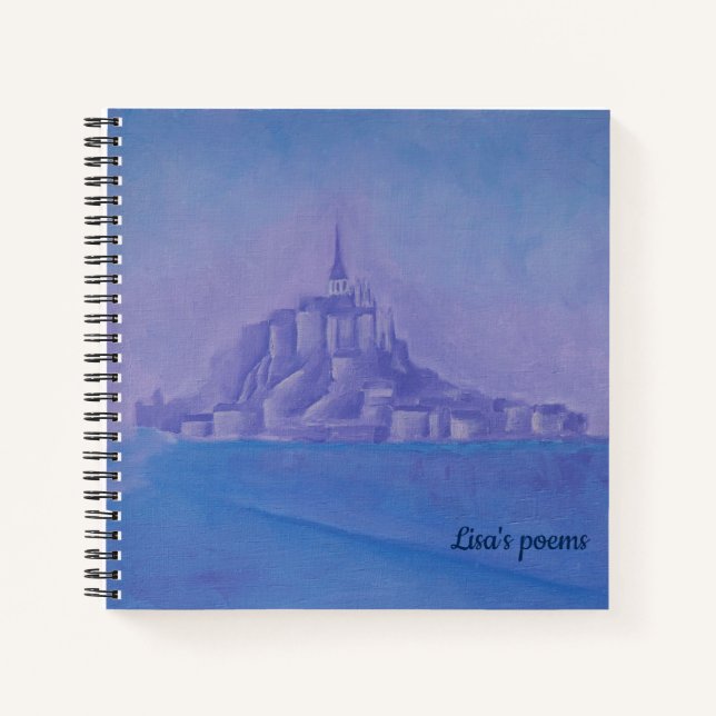 Mont Saint Michel - Normandie, Frankreich Notizbuch (Vorderseite)
