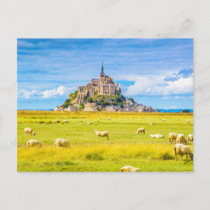 Mont-Saint-Michel, Normandie, Frankreich Postkarte