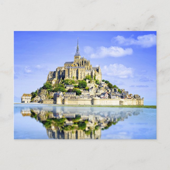 Mont-Saint-Michel, Normandie, Frankreich Postkarte (Vorderseite)