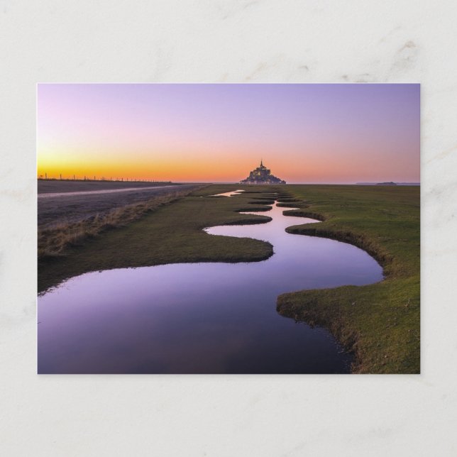 Mont-Saint-Michel Postkarte (Vorderseite)
