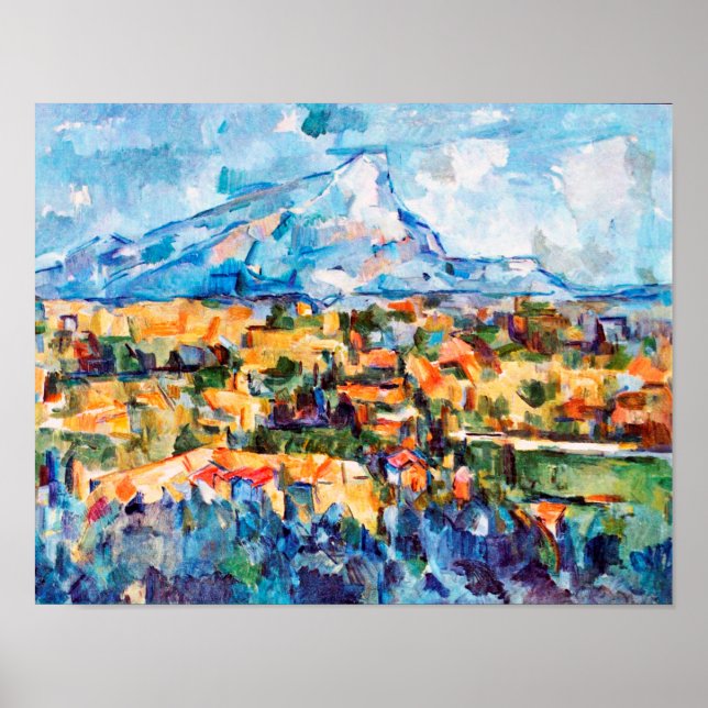 Mont Sainte-Victoire, Paul Cezanne Poster (Vorne)