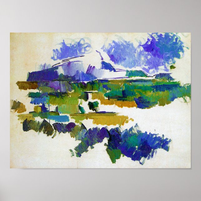 Mont Sainte-Victoire, Paul Cezanne Poster (Vorne)