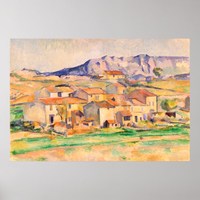 Mont Sainte-Victoire Paul Cezanne Poster (Devant)