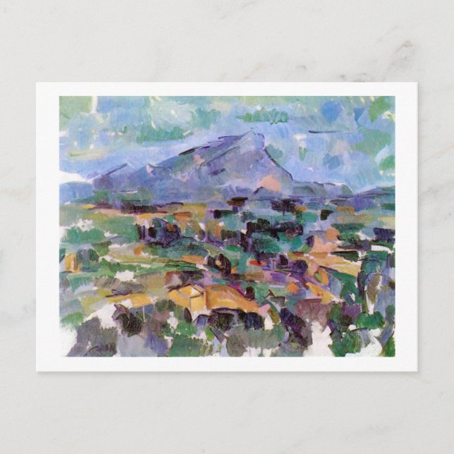 Mont Sainte-Victoire, Paul Cezanne Postkarte (Vorderseite)