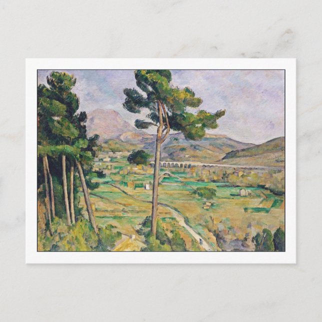 Mont Sainte-Victoire von Cezanne Postkarte (Vorderseite)