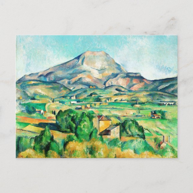 Mont Sainte-Victoire von Paul Cezanne Postkarte (Vorderseite)