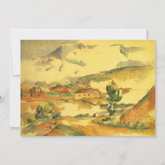 Mont Sainte Victoire von Paul Cezanne, Vintag Art (Vorderseite)