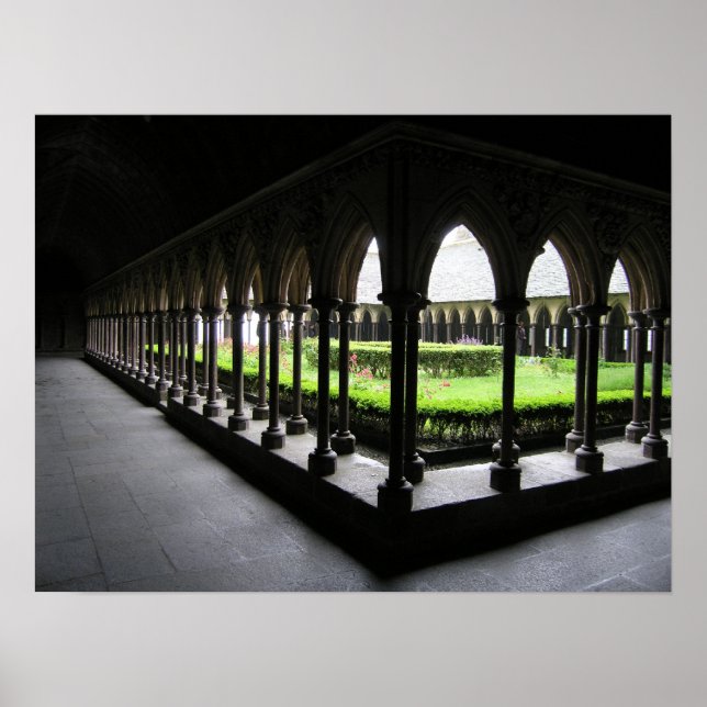 Mont-St.-Michel Cloister Poster (Vorne)