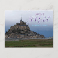 Mont St. Michel France Carte postale Forteresse No