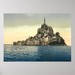 Mont St Michel II, Normandie, Frankreich Poster