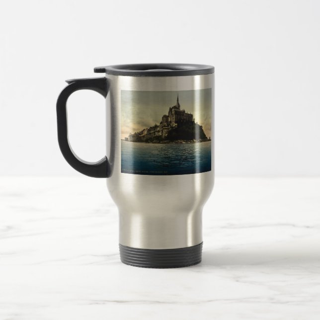 Mont St. Michel III, Normandie, Frankreich Reisebecher (Links)
