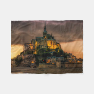 Mont St Michel Island Kirche Normandie Fleecedecke