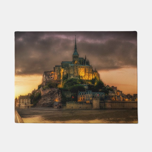 Mont St Michel Island Kirche Normandie Fußmatte (Vorderseite)