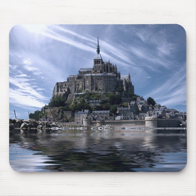 Mont St Michel Kirche Normandie Mousepad (Vorne)