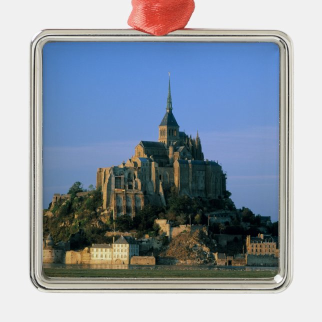 Mont St Michel, Manche, Normandie, Frankreich Ornament Aus Metall (Vorne)