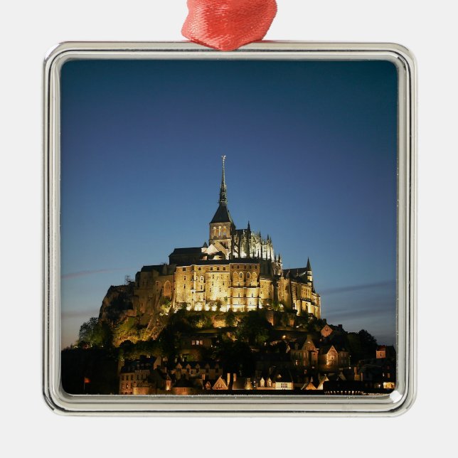 Mont St Michel Ornament Aus Metall (Vorne)