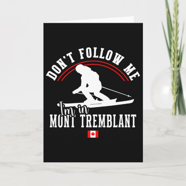 Mont Tremblant Canada Ski Resort Quebec Skiing Sou Karte (Vorderseite)