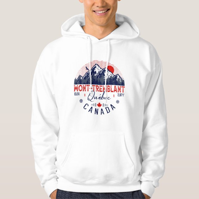 Mont-Tremblant Kanada Québec Skiberg Hoodie (Vorderseite)