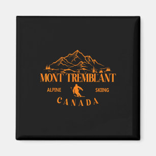 Mont Tremblant Kanada Skigebiet Quebec Skifahren A Magnet
