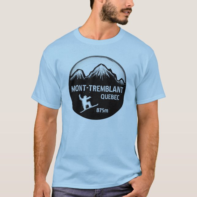 Mont Tremblant Quebec blaues T-Shirt (Vorderseite)