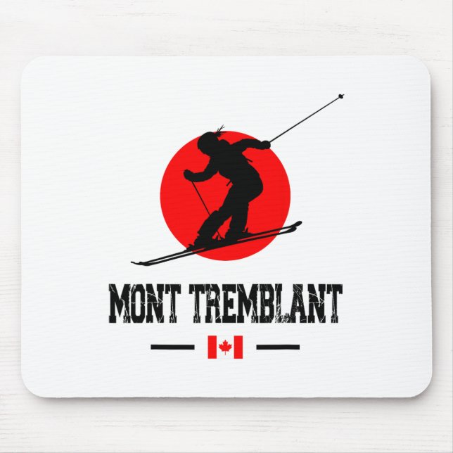 Mont Tremblant Québec Canada Ski Resort Skiing Sou Mousepad (Vorne)