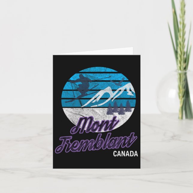Mont tremblant Quebec Canada Ski Resort Snowboardi Karte (Vorderseite)