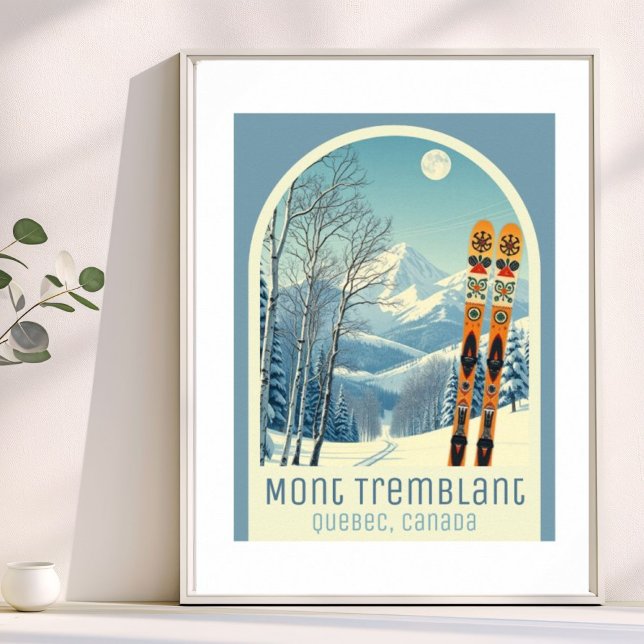 Mont Tremblant Quebec Canada ski vacation Poster (Créateur téléchargé)