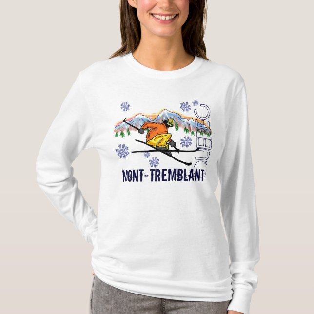 Mont Tremblant Quebec Damen Hoodie T-Shirt (Vorderseite)