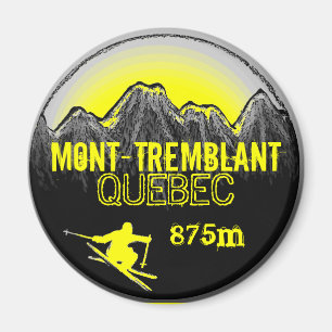Mont Tremblant Quebec gelber Kunstmagnet Magnet