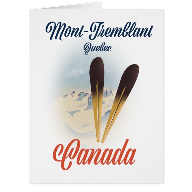 Mont-Tremblant Québec Ski Poster. (Vorderseite)