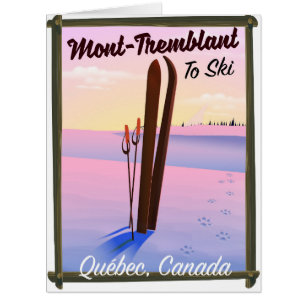 Mont-Tremblant Québec Ski Poster.