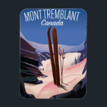 Mont Tremblant Ski Canada Magnet<br><div class="desc">Mont Tremblant Kanada Ski-Reiseplakat.</div>