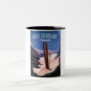 Mont Tremblant Ski Canada Zweifarbige Tasse