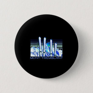 Mont-Tremblant-Ski-Zubehör Retro Mont-Tremblan Button