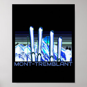 Mont-Tremblant-Ski-Zubehör Retro Mont-Tremblan Poster
