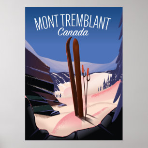Mont Tremblant Skigebiet Kanada Poster