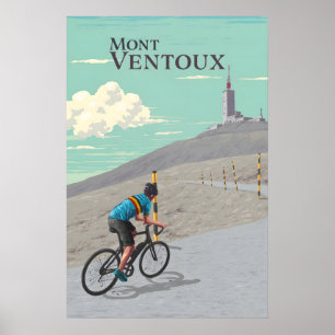 Mont Ventoux Radreiseplakat Poster