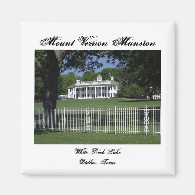 Mont Vernon White Rock Lake Magnet (Devant)