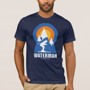 Mont Waterman Ski Sunset Retro T-Shirt