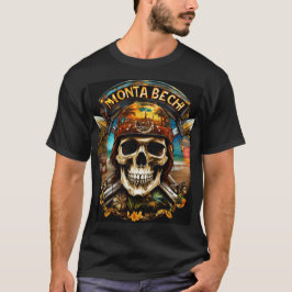 Monta Beach: Biker Skull Odyssey T-Shirt