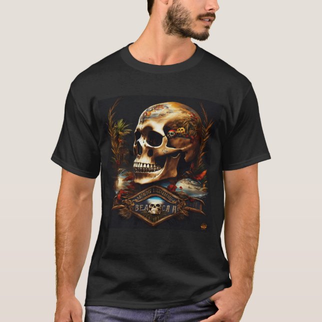 Monta Beach Bikers Skull T - Shirt (Vorderseite)