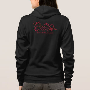Montag: 2024 Jahr des Drachen Hoodie