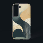 Montag-Balance-Phone-Case Samsung Galaxy Hülle<br><div class="desc">Ein monochromatischer Mond-inspiriert abstraktes Symbol für Gelassenheit und Dualität,  perfekt für eine minimale Ästhetik.</div>