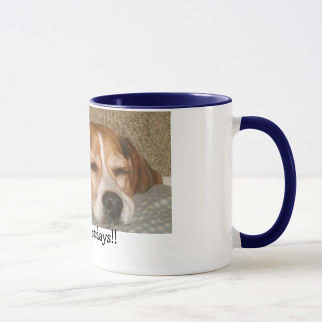 Montag-Beagle-Tasse Tasse (Rechts)