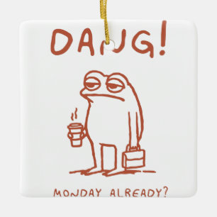Montag Blues Frog Keramikornament