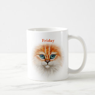 Montag Freitag Sad Kitty Happy Kitty Kaffeetasse