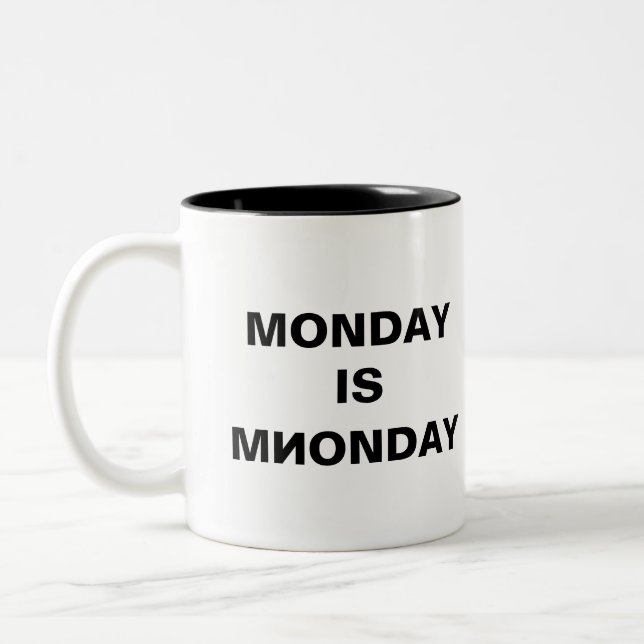 MONTAG IST И ZWEIFARBIGE TASSE (Links)