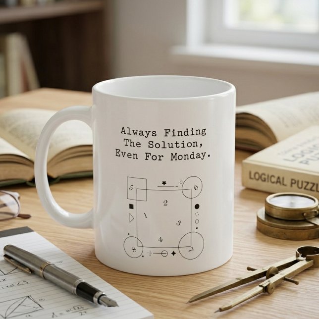 Montag-Math-Lösungen | Problemlöser-Geist Kaffeetasse (Von Creator hochgeladen)